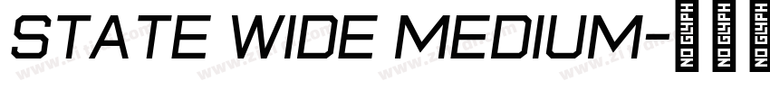 State Wide Medium字体转换
